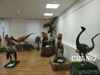 На выставке динозавров